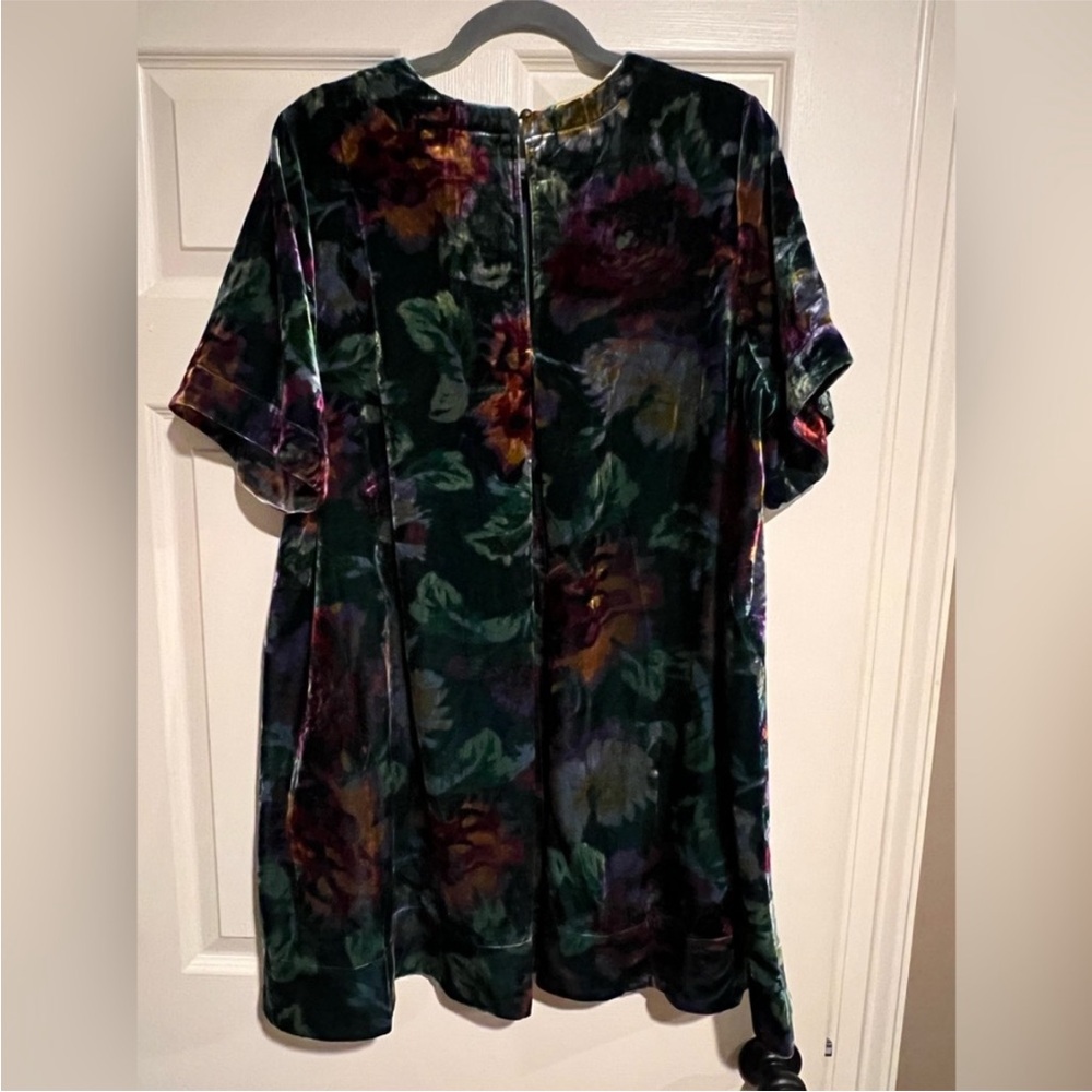 NWT! The Emmy Short-Sleeve Swing Mini Dress by Maeve: Velvet Edition - XS 🏓 - Picture 10 of 11